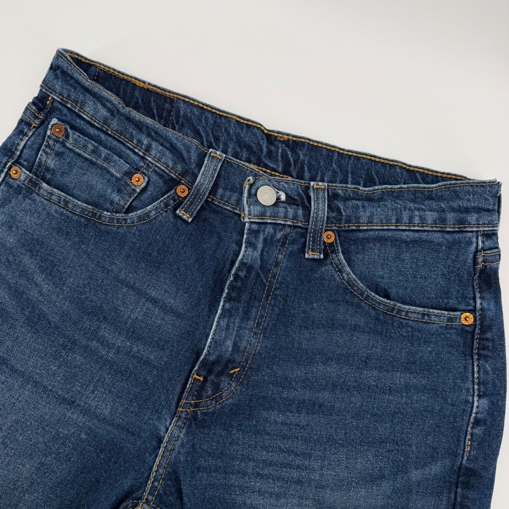 Levi Strauss 505‎ Mens Jeans Dark Wash Straight Fit Size 32x30